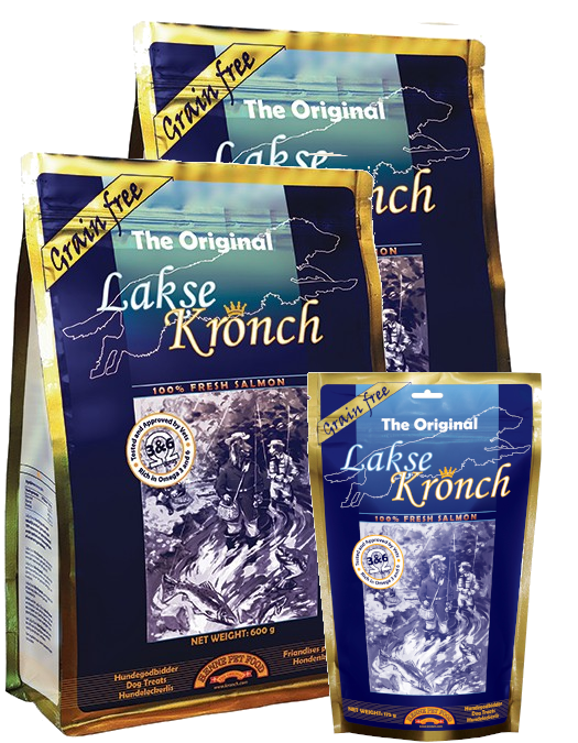Kronch: przysmak dla psa KRONCH LAKSE ORIGINAL 2X600G + 175G GRATIS!!