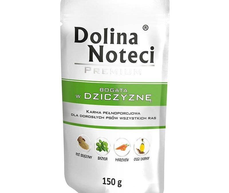 Dolina Noteci: karma mokra dla psa PREMIUM BOGATA W DZICZYZNĘ SASZETKA 150 G