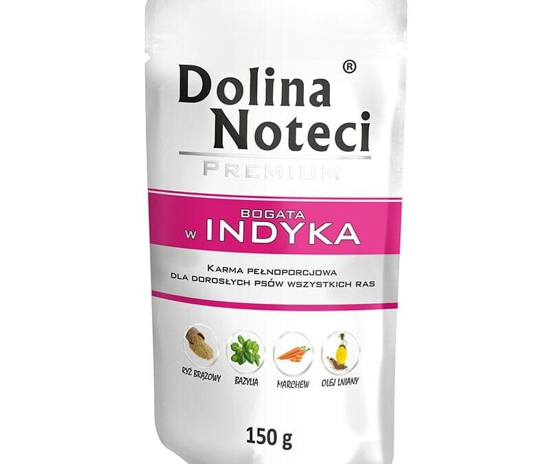 Dolina Noteci: karma mokra dla psa PREMIUM BOGATA W INDYKA SASZETKA 150 G